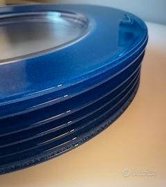 Sottopiatti blu x 6 pz - diametro 35,5 cm
