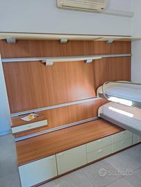 Letto a castello scorrevole