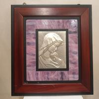 Quadro immagine sacra Madonna con Bambino.