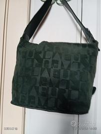 Borsa Furla di camoscio stampato verde