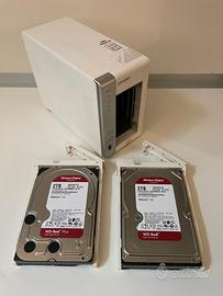 NAS QNAP TS-231P - x2 HDD WD Red 2 Tb