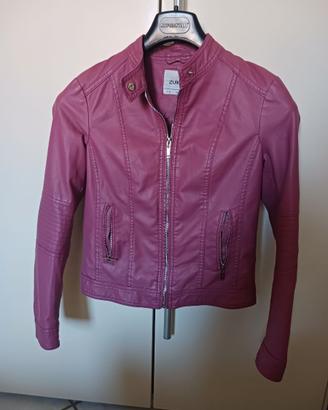 Giubbotto seminpelle rosa 