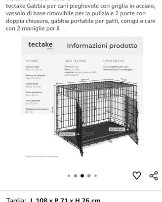 gabbia/trasportino per cani