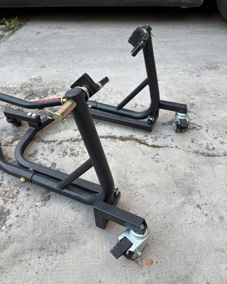 Cavalletto alzamoto con ruote per spostamento