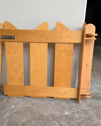 Cancelletto di sicurezza in legno L 82x70 H cm