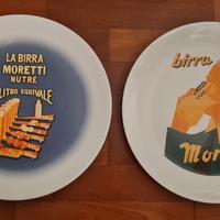 Piatti pizza vintage collezione Birra Moretti