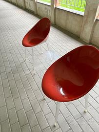 Poltroncine Kartell  rosso corallo