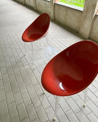 Poltroncine Kartell  rosso corallo