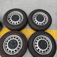 4 Cerchi Ferro 16 Pollici e Gomme Originali Citroe