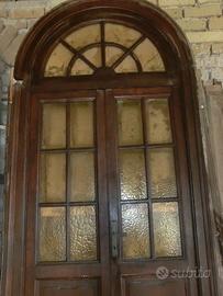 Porta antica in massello di castagno