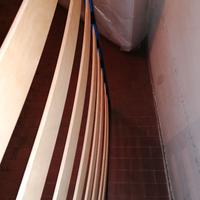 Materasso e rete a doghe in legno