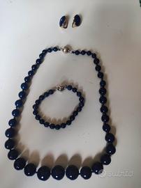 Parure vintage collana, orecchini e bracciale