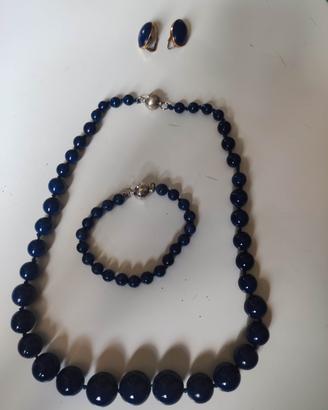 Parure vintage collana, orecchini e bracciale