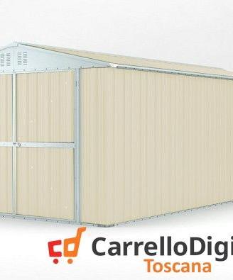 Box garage auto in Acciaio 327x611cm 19mq avorio