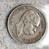 moneta antica Lire 1 Umberto I