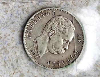 moneta antica Lire 1 Umberto I
