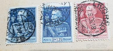 francobolli regno italia 1926 giubileo del re