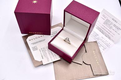 BULGARI BVLGARI ANELLO SOLITARIO DIAMANTE ORO