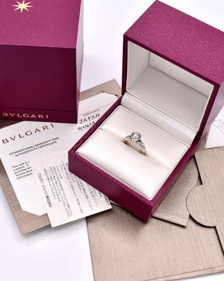 BULGARI BVLGARI ANELLO SOLITARIO DIAMANTE ORO