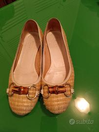 ballerina Gucci paglietta.profilo in pelle 