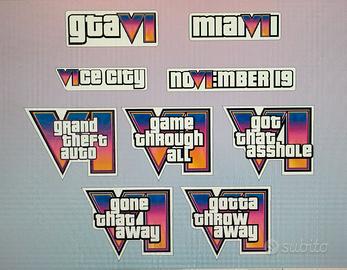 Gta 6 gta vi adesivi stickers