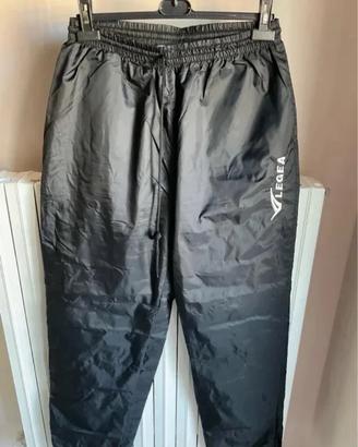 Pantaloni tuta neri impermeabili LEGEA Tg XL