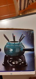 set fondue/fonduta per 6 persone nuovissimo