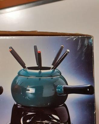 set fondue/fonduta per 6 persone nuovissimo