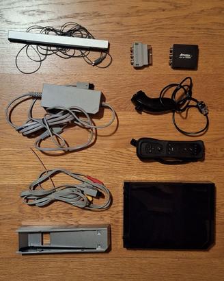 Console Nintento WII con cavi e controller