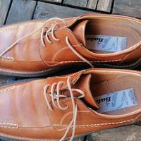 Scarpe con lacci color cuoio, 41