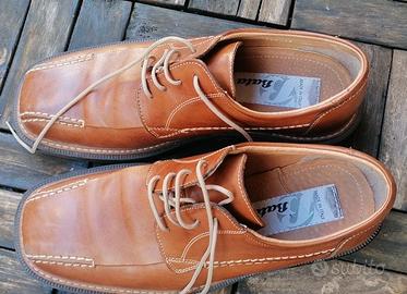 Scarpe con lacci color cuoio, 41