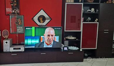 Mobile soggiorno moderno, design elegante marrone 