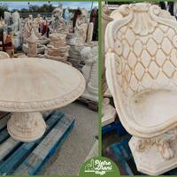 Tavolo Rotondo con Sedie o Sgabelli