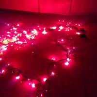 serie lampadine rosse natalizie