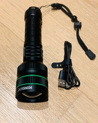 Torcia tattica militare led, usb,impermeabile vend