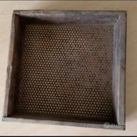 setaccio antico in legno e metallo 