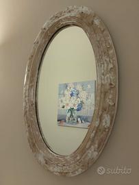 Specchio shabby Blanc Mariclò