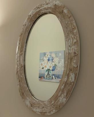 Specchio shabby Blanc Mariclò