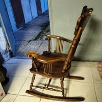 Sedia a dondolo vintage