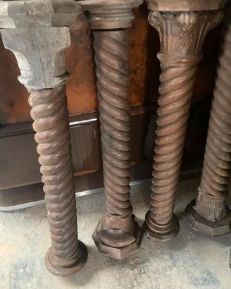 6 colonne in noce fine 800