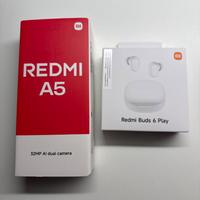 XIAOMI Redmi A5 black + REDMI BUDS 6 PLAY
