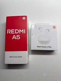 XIAOMI Redmi A5 black + REDMI BUDS 6 PLAY
