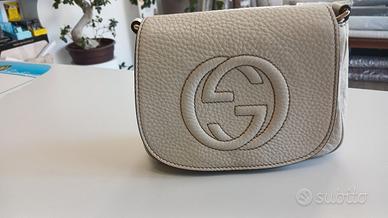 Gucci  Borsa  Soho pelle morbida bianca