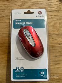 Mouse USB Atlantis Minioptic 800 DPI Sigillato