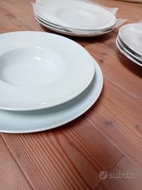 8 piatti grandi 4piani e 4fondi Güral porcellana 