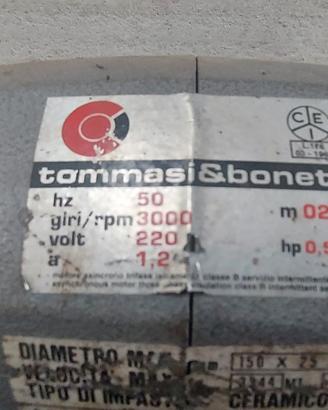 Mola doppia fissa usata Tommasi & Bonetti, 220 V.