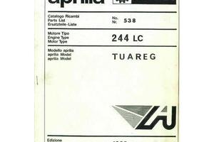Catalogo ricambi motore Aprilia 244 LC Tuareg
