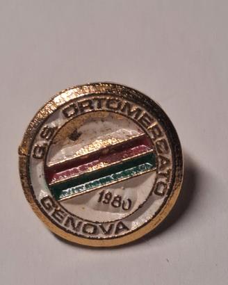 Spilla G.S. Ortomercato Genova 1980 calcio v1