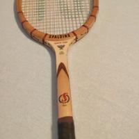racchetta da tennis in legno