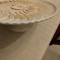 Alzata ceramica per torte decorata